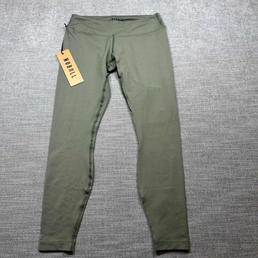 NOBULL Leggings‎ Women Large Olive Green NEW High Rise Training Tights CrossFit
